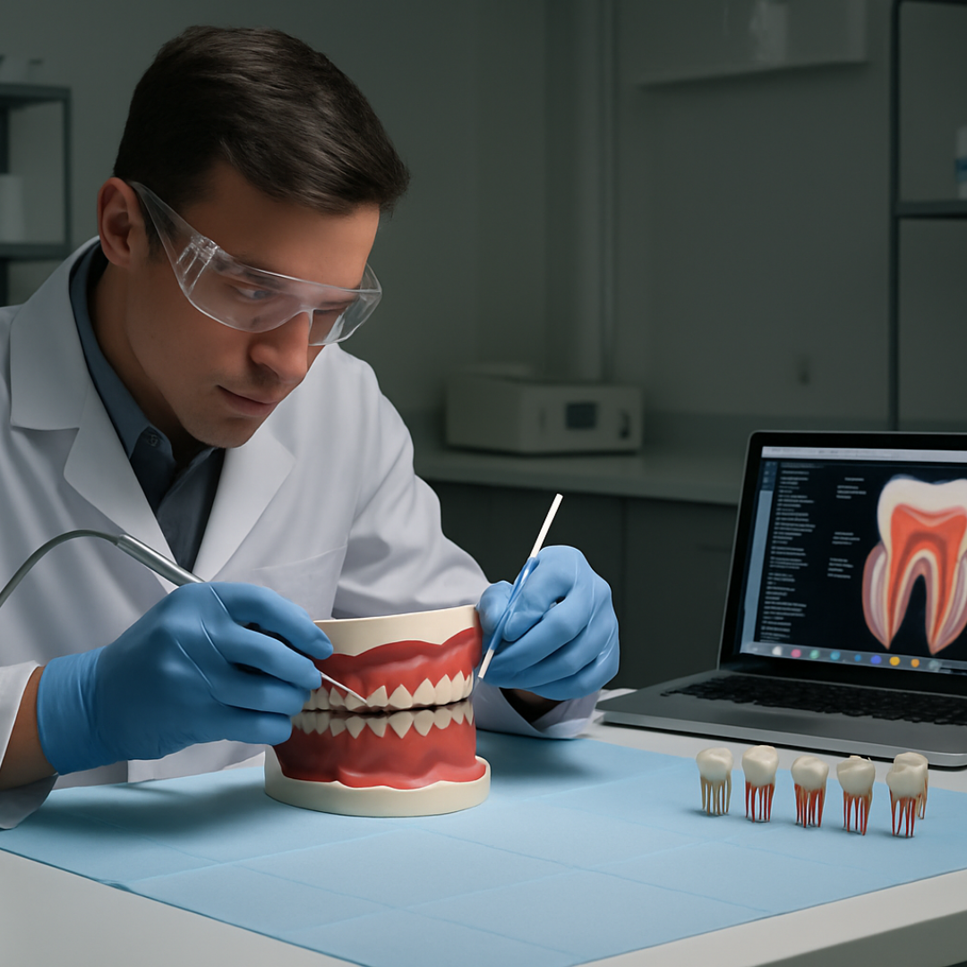 Omega Endodontik Kronlu Kanallı Dişler